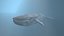 3D blue whale for game