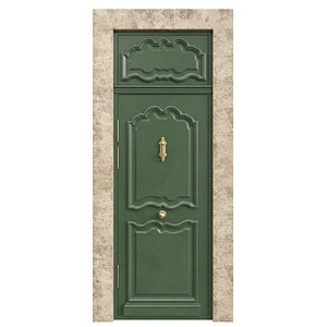 Entrance classic door 127 3D