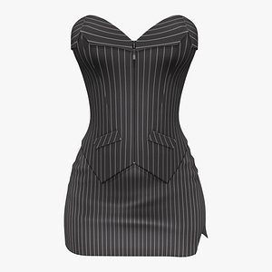 Striped Office Lady Secretary Uniform