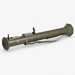 3D antitank grenade launcher model
