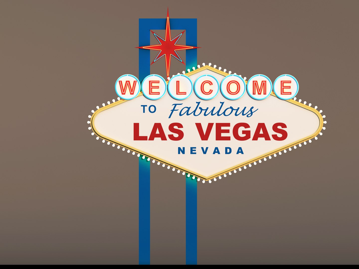 3D Las Vegas Signboard Model - TurboSquid 1484717