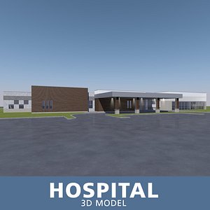 3D hospital entrance windows