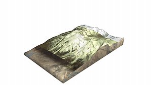 Muztagh Ata Mountain 3D model