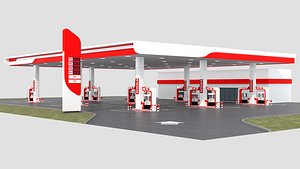 3D Gas Station model