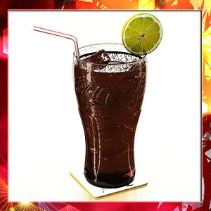 3ds max coke coca cola glass