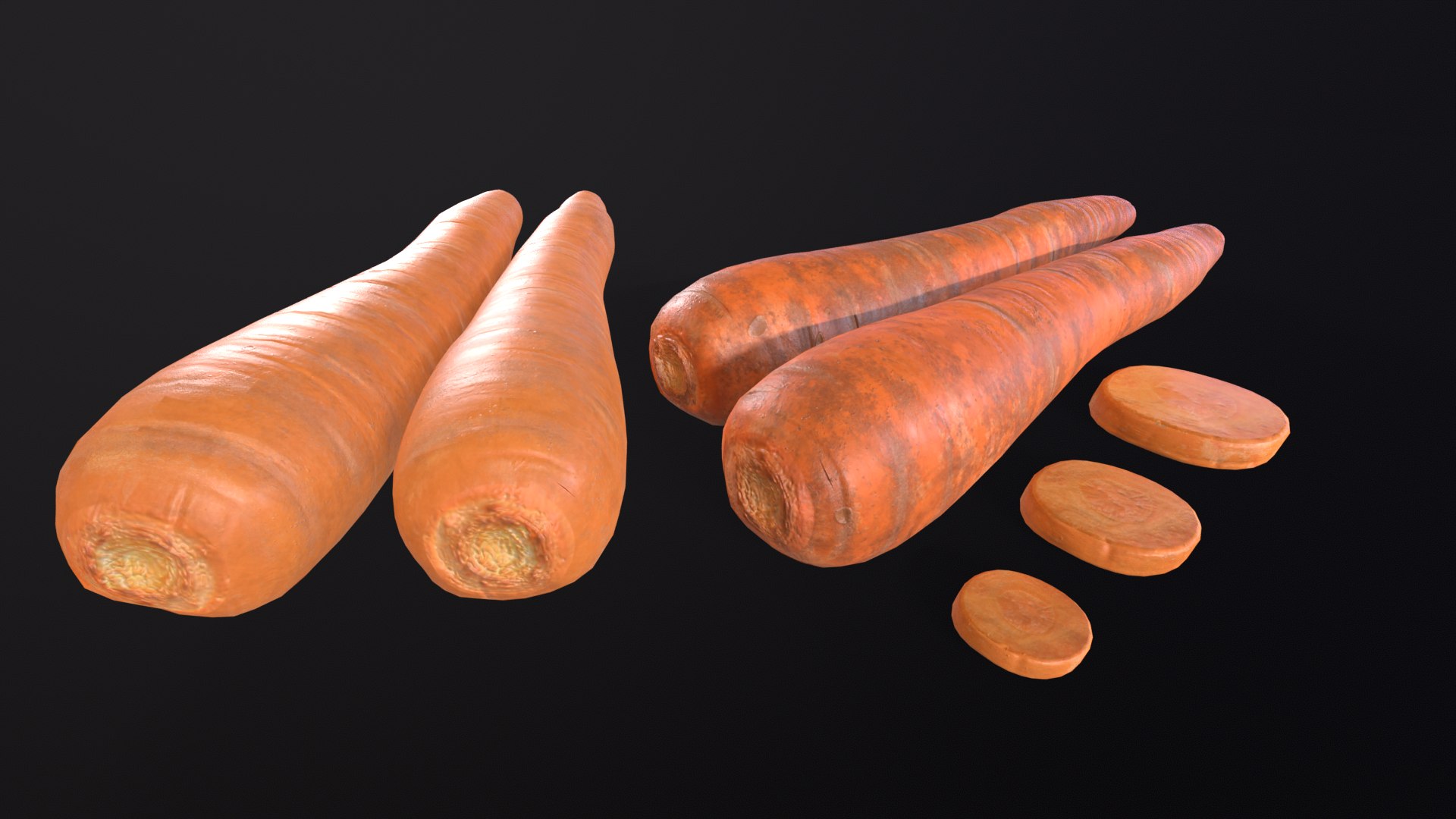 3D Carrots - TurboSquid 2175689