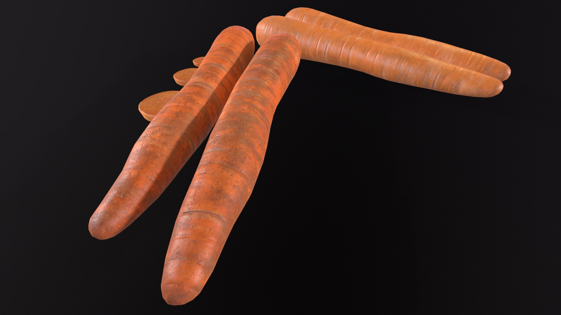 3D Carrots - TurboSquid 2175689