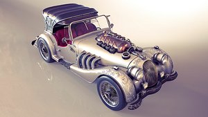 Steampunk Car - Morgan Roadster