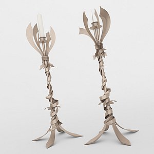 3d candle holder model
