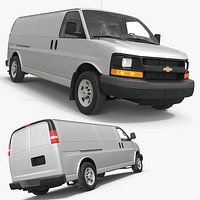2016 Chevrolet Express 3500 Cargo Van White