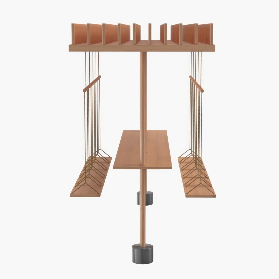 Wooden Post Swing Model - TurboSquid 2205638
