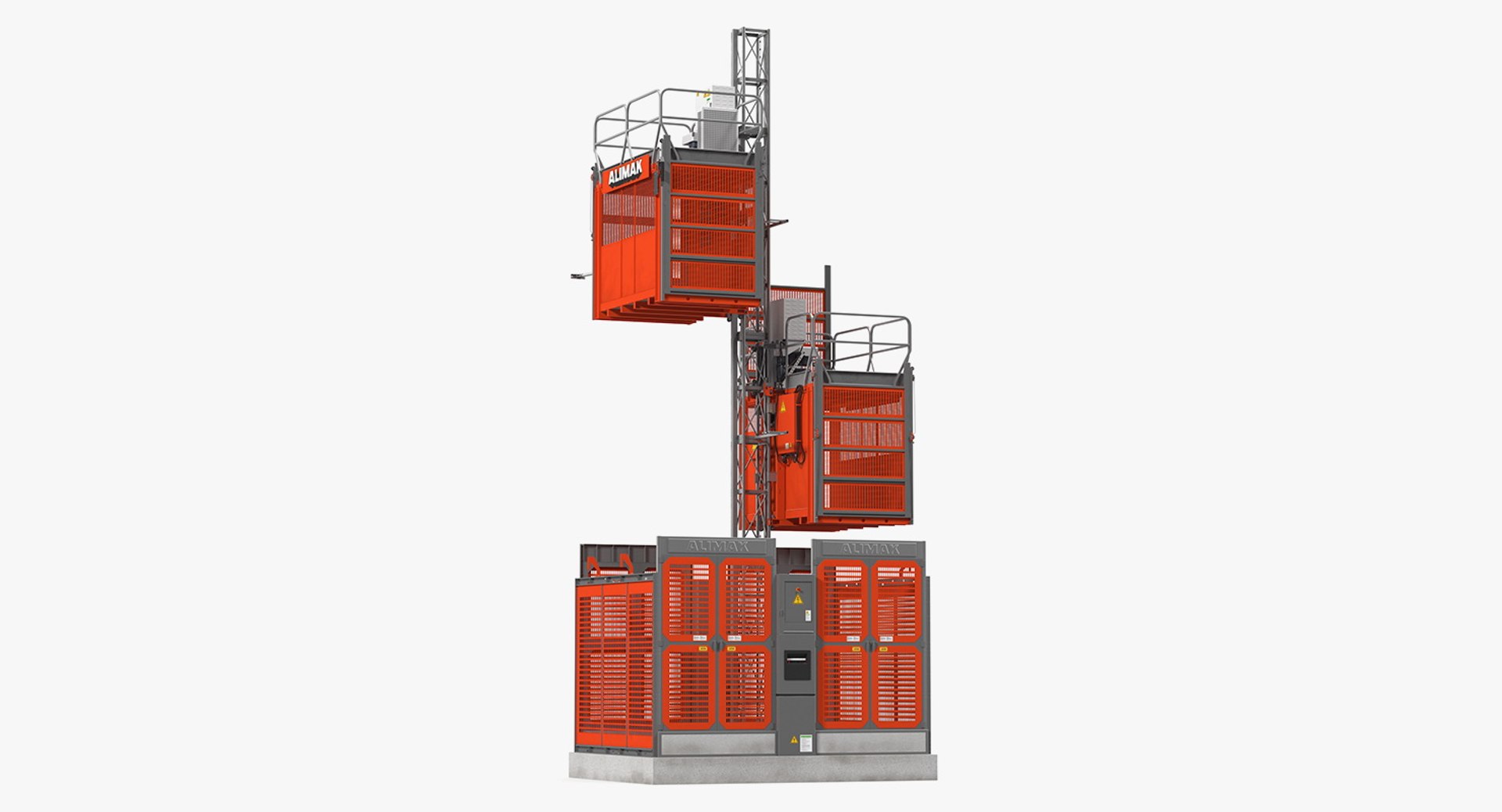 Heavy Duty Construction Lift 3D model preview