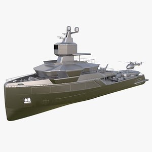 3D Sea Ship Nautilus 45 model