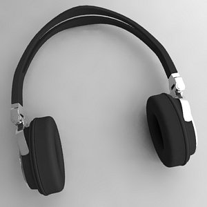 headphones head phone 3d lwo