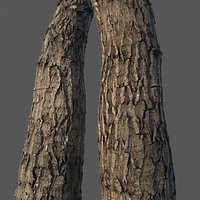 Wood bark Vray material (seamless textures 4k)