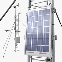Campbell Scientific Weather Station with Solar Panel