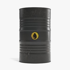 3D oil barrel contains