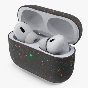 3D Apple AirPods Pro 2 USB-C with Silicone Case Black