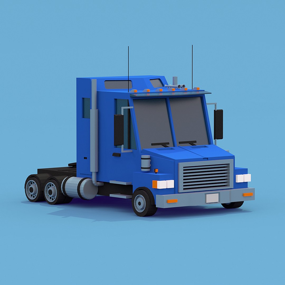 Truck Trailer 3d Model