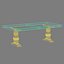 Restoration Hardware trestle salvaged wood extension dining table