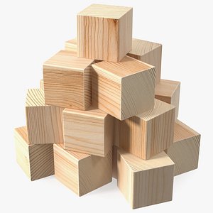 3D Baby Wooden Blocks