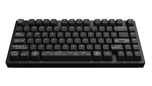 3D Keyboard 81A model