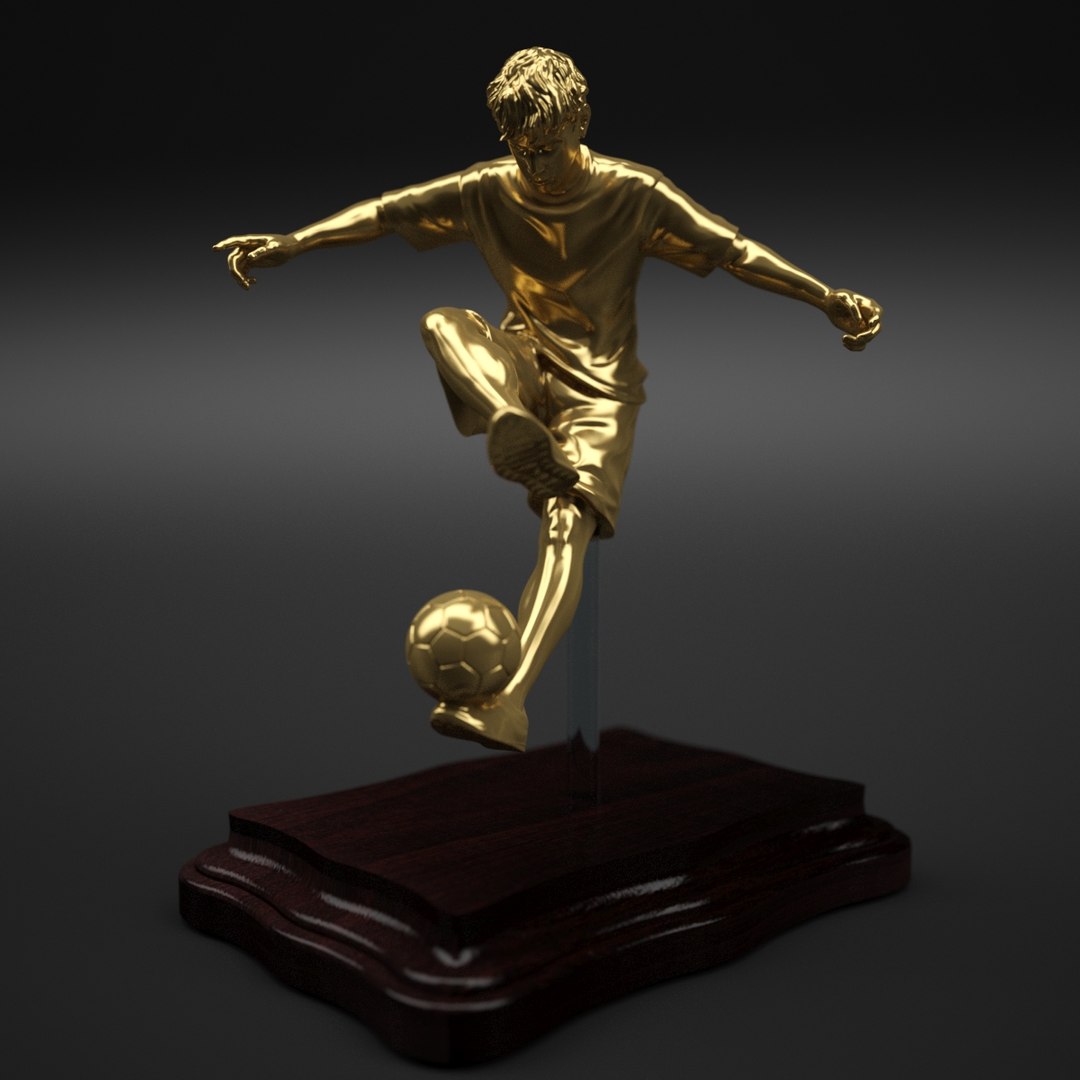 3D Freestyle Soccer Player Statue - TurboSquid 1169256