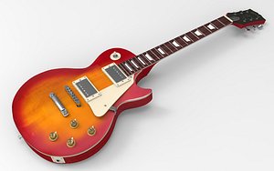 gibson les paul sunburst 3D model