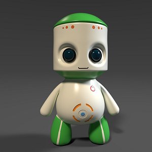 3D cute plastic toy robot