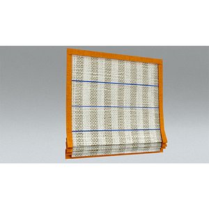 laos Roman Blinds 01 3D model