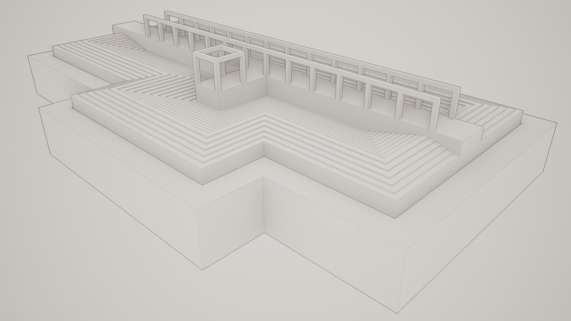 3D Swimming Pool W Arches - TurboSquid 1829766