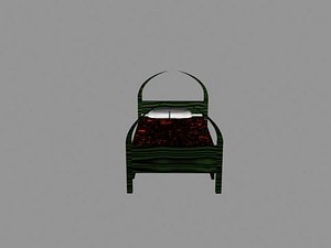 free s bed death 3d model