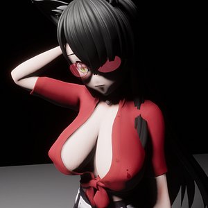 Anime Cat Girl 01 3D model