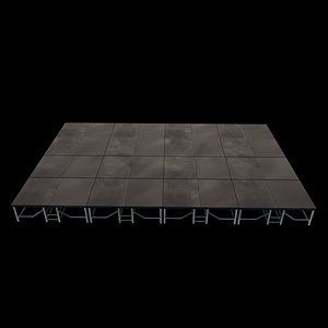 folding stage 3D model 3D model