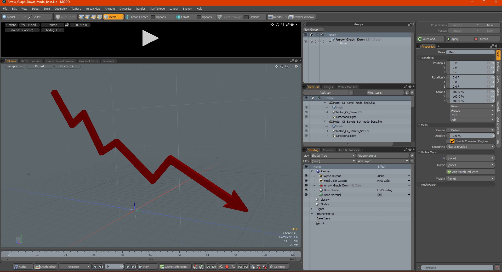 3D Arrow Graph - TurboSquid 1702980
