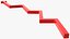 Arrow Graph Down