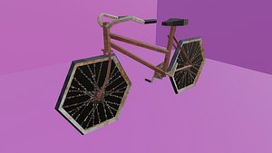 3D RUSTY BIKE - LOW POLY - PS1 RETRO STYLE