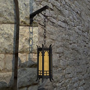 gothic lantern 3d model