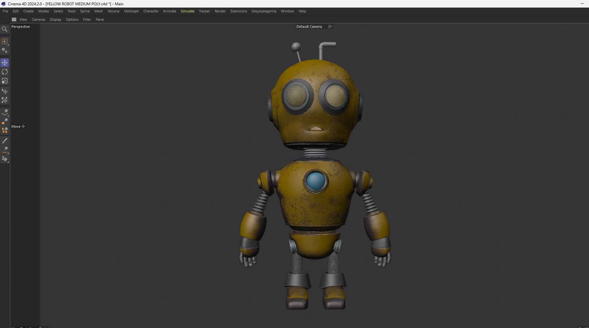 YELLOW ROBOT 3D Model - TurboSquid 2325773