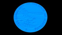 Montana State Seal for CNC or 3D Printing