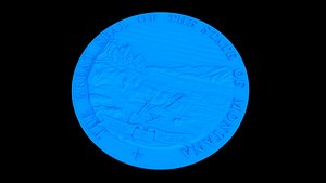 Montana State Seal for CNC or 3D Printing