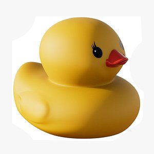3D Rubber Duck Bath Toys