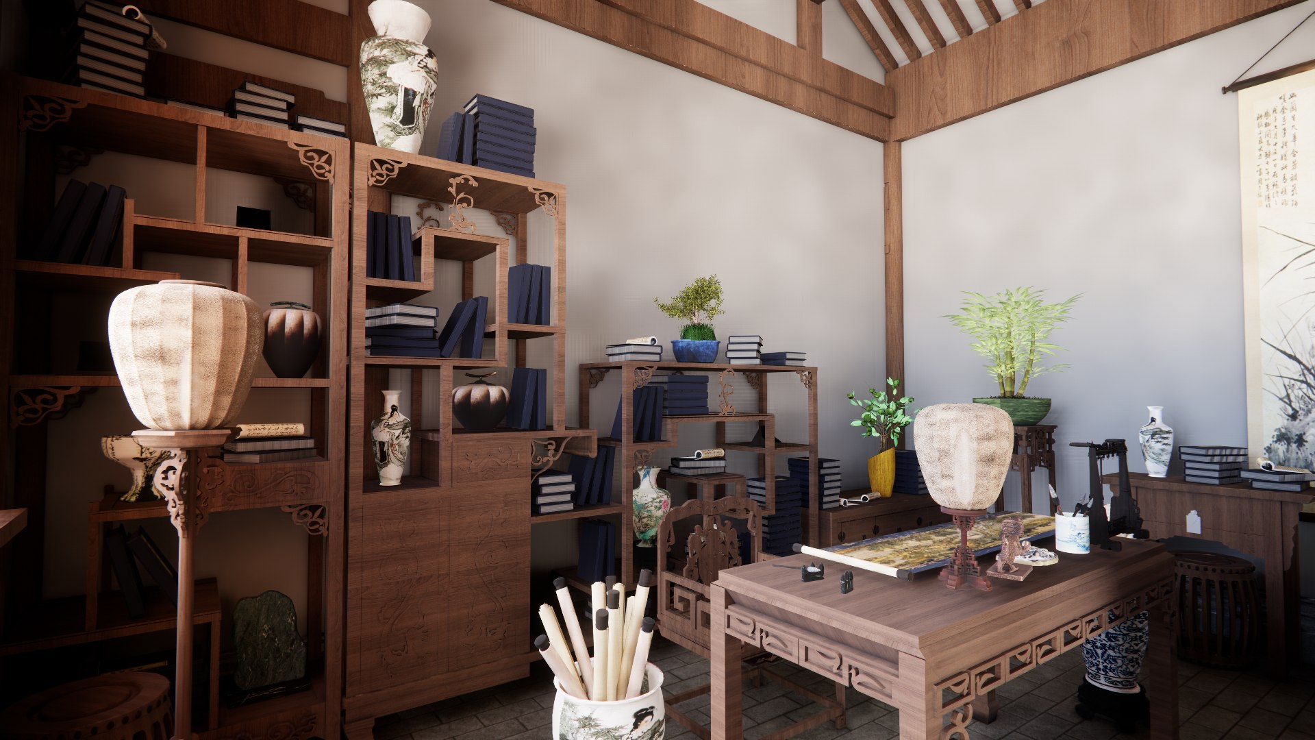 Ancient Chinese interior design-A1 3D model https://p.turbosquid.com/ts-thumb/gF/INUwJd/nI/enscape_20231013230640/png/1697211139/1920x1080/fit_q87/f6b89dadd5e5f767e2f041846f697c91a61fe831/enscape_20231013230640.jpg