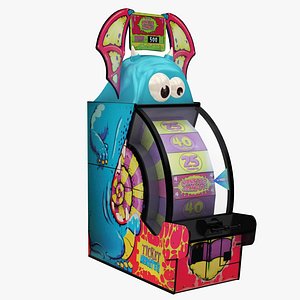 3D ticket monster arcade machine
