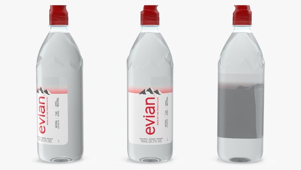 Evian Wasser 750ml Plastikflasche 3d Modell Turbosquid 1687408