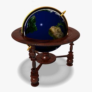 floor globe 3d model