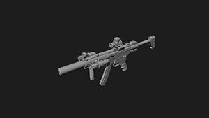 3D model smg rifle