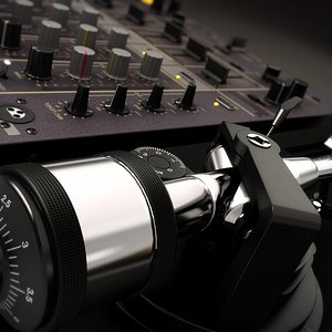 technics mk2 turntable pioneer 3d model
