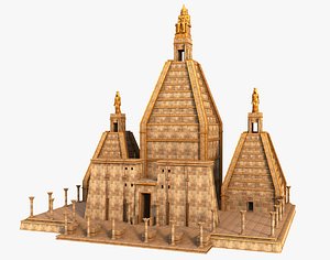 Fantasy Egyptian Pyramid Temple 3D model