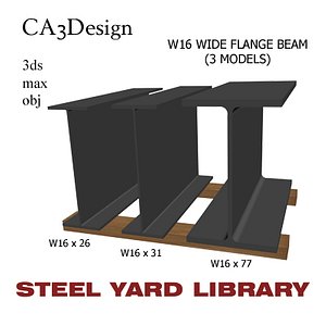 maya w16 wide flange beam